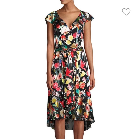 NWOT Tahari Silk Floral Dress - Picture 1 of 8